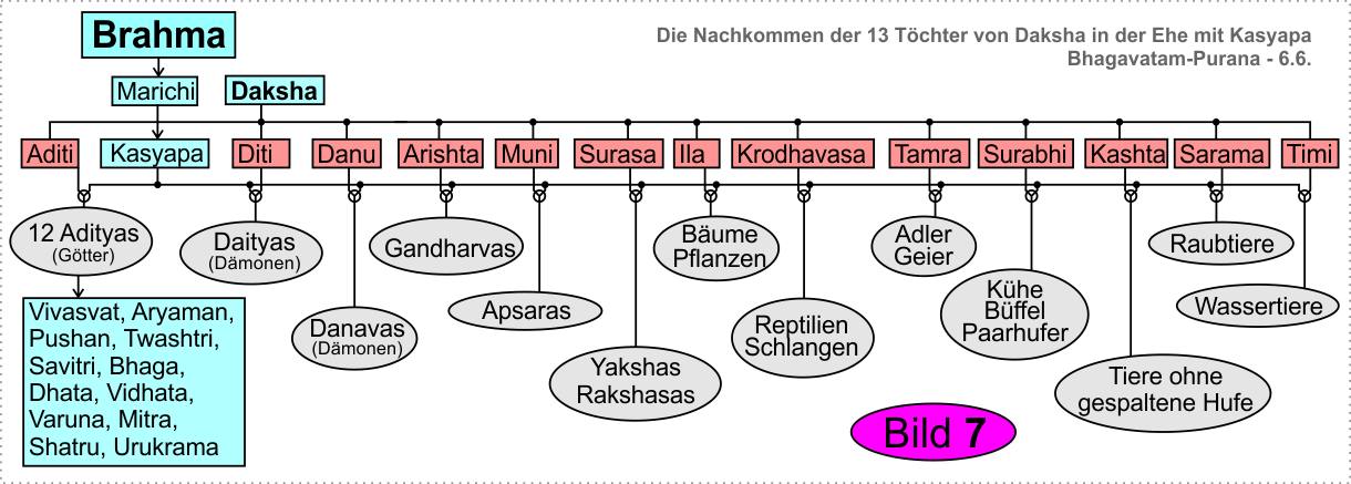 Nachkommen von Kasyapa